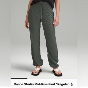 lululemon Dance Studio Mid-Rise Pant *Regular SZ 12 Dark Forrest New Co…